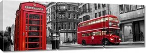 Vászonkép 150x50 London Fülke Busz