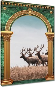 Vászonkép 80x120 Szarvasok felhője