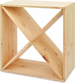 Fa Borosüvegtartó Állvány Moduláris Ajándék Polc 52x52