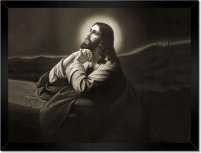 Poszterek keretben 40x30 Jézus imádkozik a kertben