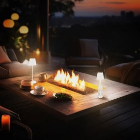 Briloner 7510016 - LED RGBW dimmelhető asztali lámpa CALIDA 2,5W/5V IP44 1200 mAh fehér