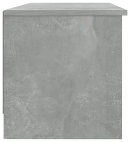 betonszürke szerelt fa TV-szekrény 102 x 35,5 x 36,5 cm