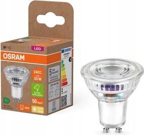 Led izzó GU10 1,3W 35W 240lm 2700K Meleg fehér Filament Osram