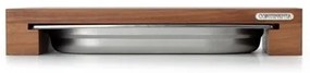 Continenta C4210 - Konyhai vágódeszka tálcával 39x27 cm diófa