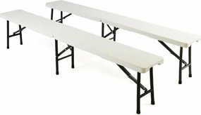 GARTHEN Összecsukható pad 183 cm 2 db