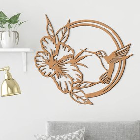 DUBLEZ | Fali dekoráció - Kolibri és virág