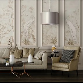 Duolla - Csillár zsinóron CANNES 1xE27/15W/230V á. 45 cm ezüst