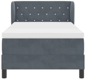 Rugós Ágy Matrac Hálószobába Szürke 90x200 cm Bársonyos
