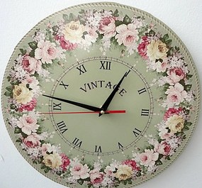 Vintage fa falióra kör | KVERTO