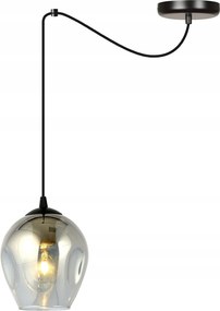 Mennyezeti lámpa, lehajtható kábel, kehely lámpabúra, füstszínű Level