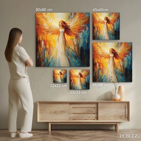 DUBLEZ | Fából készült falikép - Angyal