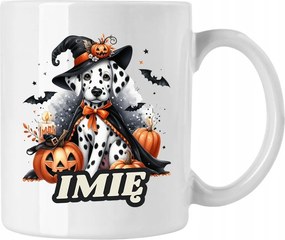 Halloween Kutyás Bögre Névre szóló Ajándék Fehér 330ml