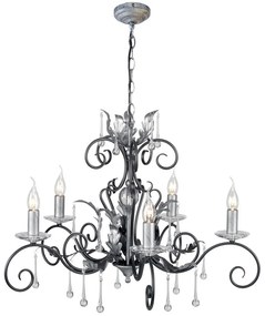 Elstead Lighting AMARILLI AML5-BLK-SILVER Csillár 5x60W/E14