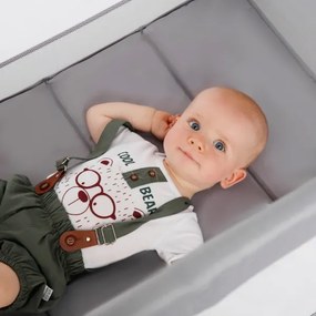 KINDERKRAFT - Utazó kiságy Baby Tiger VIKI szürke