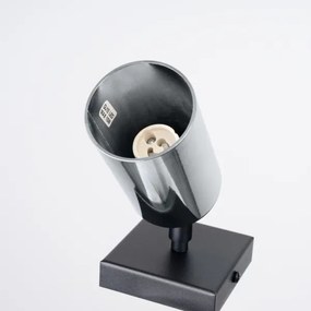 Sollux SL.1366 - Fali spotlámpa WINX 1xGU10/10W/230V fekete/króm