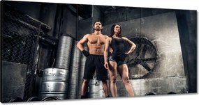 Vászonkép 60x30 Sportos pár