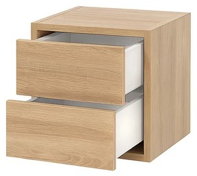 Boxie 2 fiókos fali szekrény 40x40x37 cm sonoma tölgy