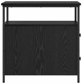 Éjjeliszekrény 2 pcs Musta tammi 30 x 60 x 60 cm Faanyag