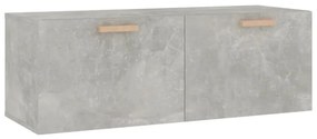 Betonszürke szerelt fa faliszekrény 100 x 36,5 x 35 cm