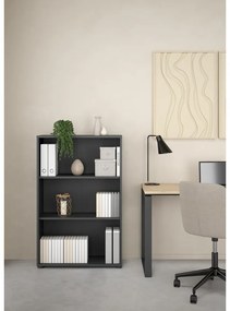 Antracitszürke könyvespolc 80x124 cm Sign – Tvilum