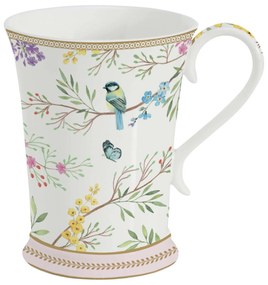 Elegáns porcelán bögre díszdobozban madárkás Birds Melody