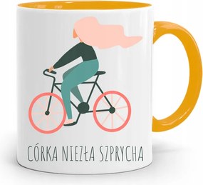 Sárga Bögre Ajándék Lányának Best Daughter fényképes nyomtatással