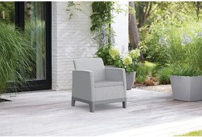 Világosszürke műanyag kerti fotel szett 2 db-os Scandi Forma – Keter