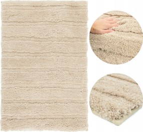 Fürdőszobaszőnyeg Csúszásgátló Nagy 60x110cm Bézs Puha Bolyhos Soft