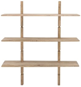 Natúr színű mangófa fali könyvespolc 96x110,5 cm Millian – Bloomingville