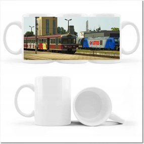 Nyomott mintás bögre Elektromos vonat Pkp