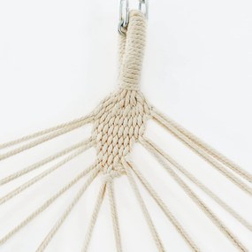 Kétszemélyes függőágy, kültéri hintaágy, szürke, 210 x 150 cm