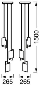 Ledvance - LED Dimmelhető csillár zsinóron SMART+ DECOR 3xLED/8W/230V fekete Wi-Fi
