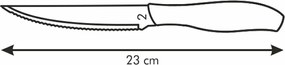 Tescoma SONIC Steak kés 12 cm, 6 db, 12 cm