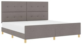 Taupe Ágykeret 200x200 cm Szövet