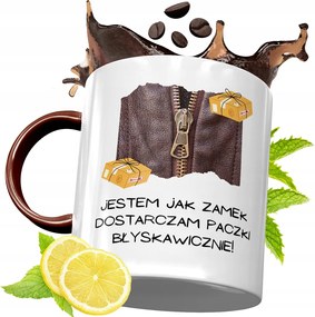 Bordó Bögre Futárnak Születésnapi Ajándék fényképes nyomtatással