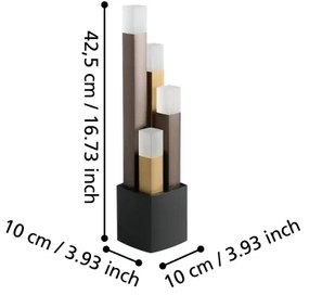 Eglo 39907 - LED Dimmelhető asztali lámpa ESTANTERIOS 4xLED/3,7W/230V 3000K