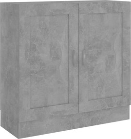 vidaXL betonszürke szerelt fa könyvszekrény 82,5 x 30,5 x 80 cm