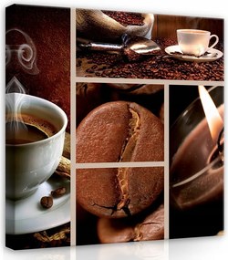 Vászonkép 30x30 Kávé aroma reggel meleg gabona csésze csendélet