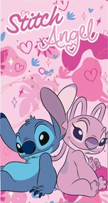 Disney Lilo és Stitch, A csillagkutya Love Duo fürdőlepedő, strand törölköző 70x140cm (Fast Dry)