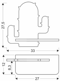 LED gyerekszoba falilámpa polccal CACTUS LED/4W/230V zöld/fa