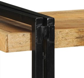fali polc 110x33x45 cm tömör nyersfa Mango
