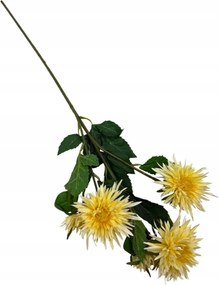 Őszirózsa művirág ág 72 cm sárga