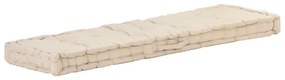 bézs pamut raklappadló-párna 120 x 40 x 7 cm