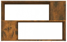 füstös tölgy színű szerelt fa könyvszekrény 100 x 24 x 63 cm