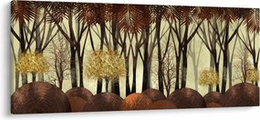 Kép - Dekoratív erdő (120x50 cm)