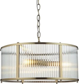 Endon glamour modern függeszték ridgeton antik sárgaréz átlátszó end106282