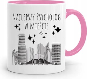 Pszichológus Pszichiáter Terapeuta Bögre Rózsaszín, fényképes nyomtatással