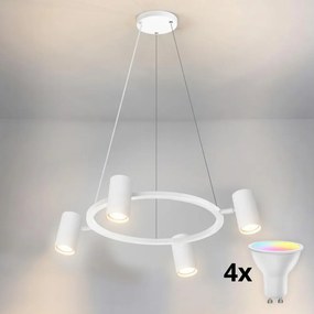 BRILAGI - LED RGBW Dimmelhető kábelen függő csillár SELE 4xGU10/6,5W/230V fehér