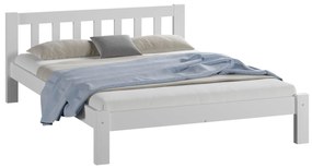 Fenyő ágy 140x200 Alena fehér