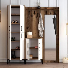 Berlin ABC - Walnut, White